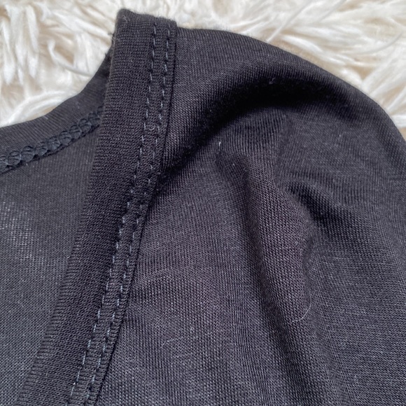 🎉HP🎉 Jenny Boston V-Neck 3/4 Sleeve Dolman Top 💗 Black - Picture 7 of 12